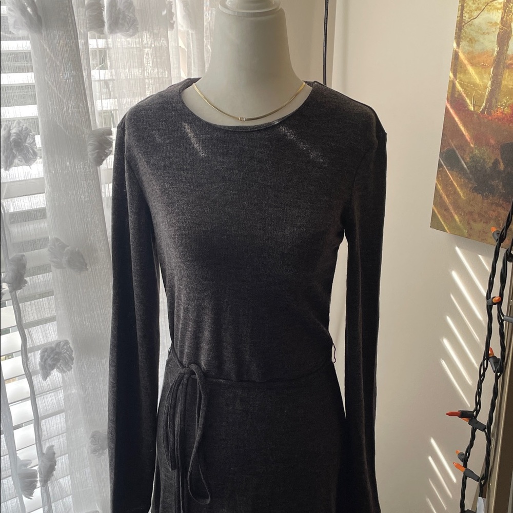 Elegant Black Long-Sleeve Dress